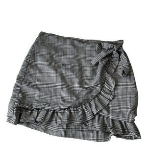 Honey Belle  Gingham Wrap Skirt